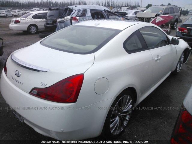 JN1CV6EK6CM420843 - 2012 INFINITI G37 SPORT WHITE photo 4