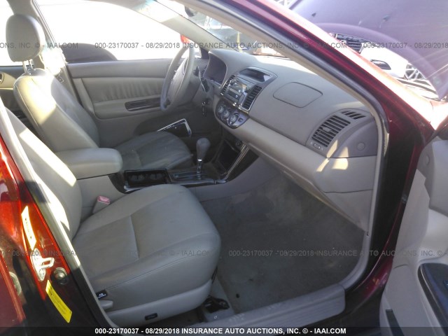 4T1BF30K45U109681 - 2005 TOYOTA CAMRY LE/XLE/SE Qırmızı foto 5