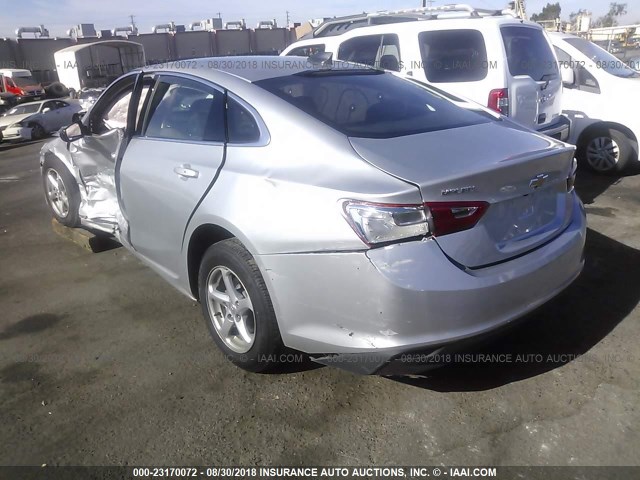 1G1ZB5ST6JF159733 - 2018 CHEVROLET MALIBU LS Gümüş foto 3