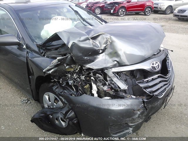 4T4BF3EK6AR037052 - 2010 TOYOTA CAMRY SE/LE/XLE GRAY photo 6