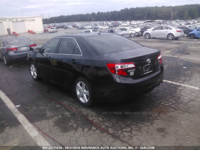 4T1BF1FKXCU143424 - 2012 TOYOTA CAMRY SE/LE/XLE BLACK photo 3