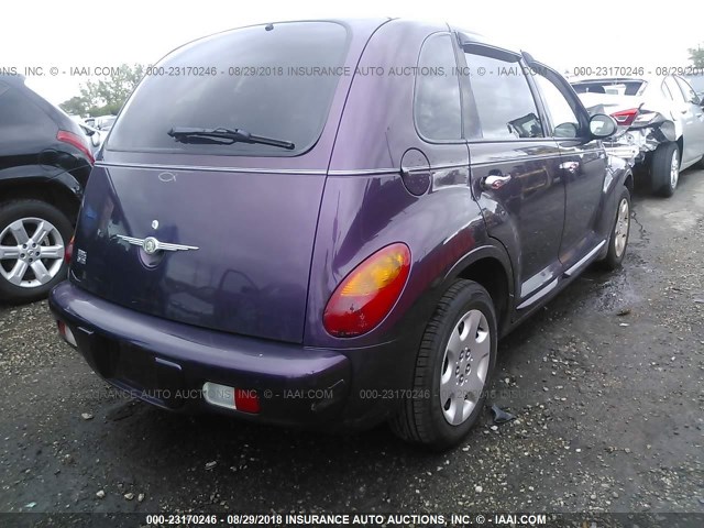 3C4FY58B45T526809 - 2005 CHRYSLER PT CRUISER TOURING PURPLE photo 4