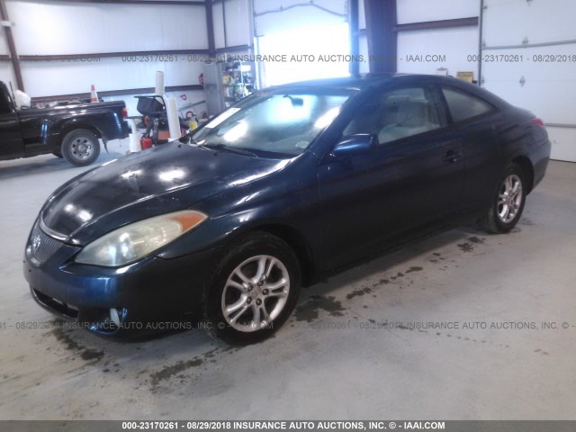 4T1CE38P15U520432 - 2005 TOYOTA CAMRY SOLARA SE/SLE მუქი ლურჯი ფოტო 2