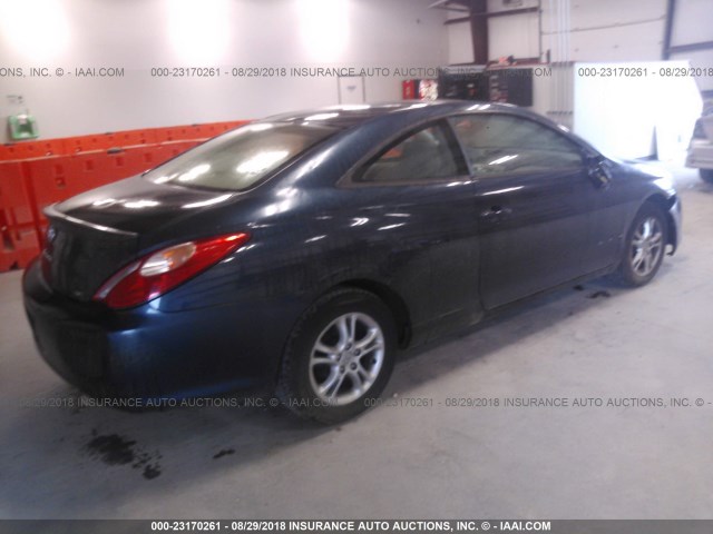 4T1CE38P15U520432 - 2005 TOYOTA CAMRY SOLARA SE/SLE მუქი ლურჯი ფოტო 4