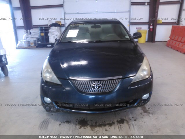 4T1CE38P15U520432 - 2005 TOYOTA CAMRY SOLARA SE/SLE მუქი ლურჯი ფოტო 6