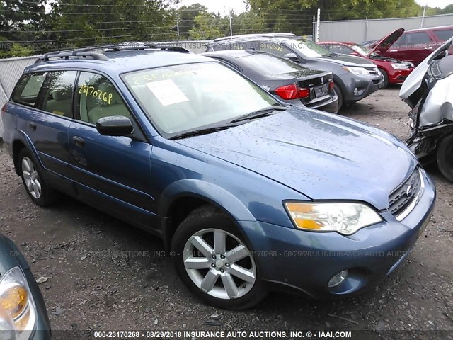 4S4BP61C976306925 - 2007 SUBARU LEGACY OUTBACK 2.5I BLUE photo 1