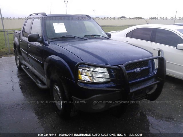 1FMZU67K45UA07809 - 2005 FORD EXPLORER SPORT TR  Dark Blue photo 1