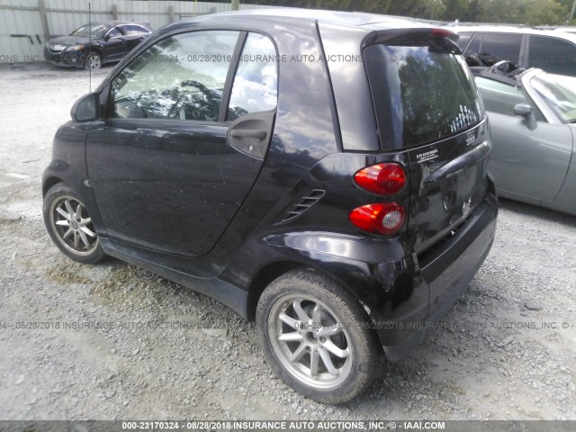 WMEEJ31X89K214947 - 2009 SMART FORTWO PURE/PASSION BLACK photo 3