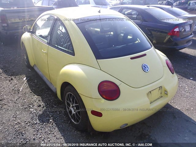 3VWDD21C7XM468628 - 1999 VOLKSWAGEN NEW BEETLE GLX ყვითელი ფოტო 3