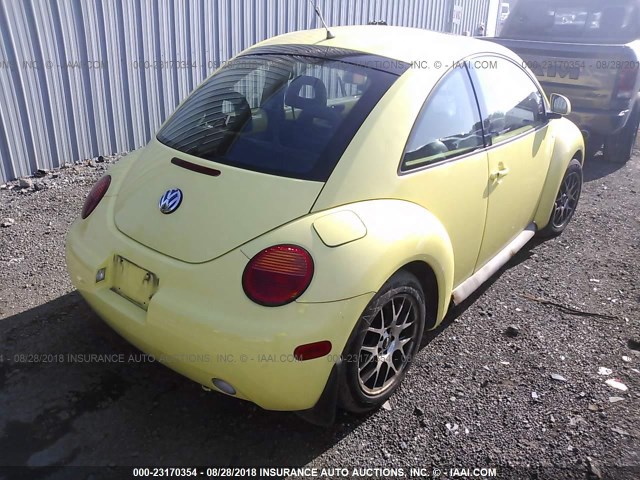 3VWDD21C7XM468628 - 1999 VOLKSWAGEN NEW BEETLE GLX YELLOW photo 4