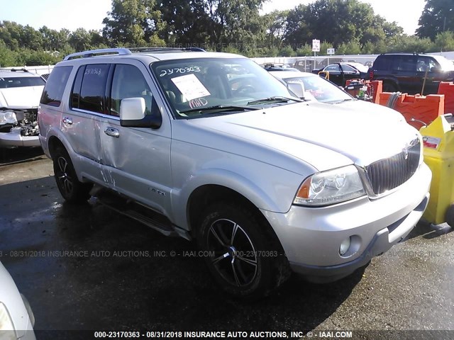 5LMEU88H64ZJ54015 - 2004 LINCOLN AVIATOR SILVER photo 1