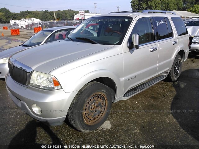 5LMEU88H64ZJ54015 - 2004 LINCOLN AVIATOR 银色 照片 2
