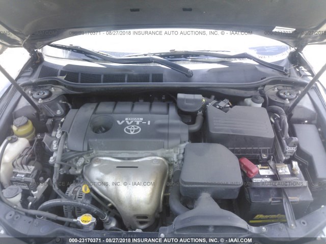 4T1BF3EK7AU511309 - 2010 TOYOTA CAMRY SE/LE/XLE შავი ფოტო 10