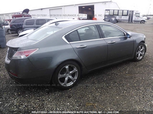 19UUA965X9A003485 - 2009 ACURA TL GRAY photo 4