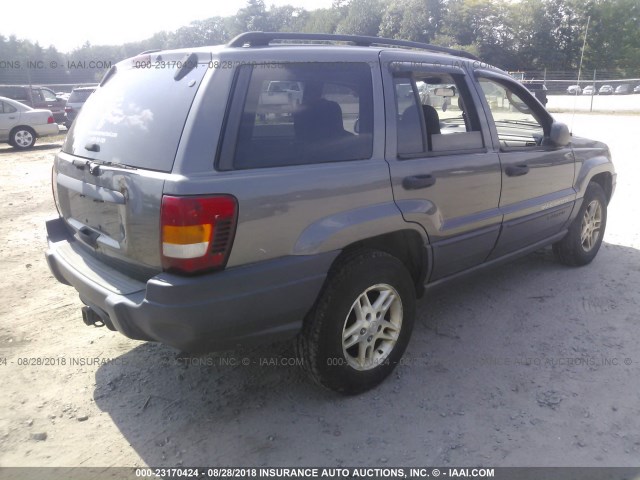 1J4GW48N74C401113 - 2004 JEEP GRAND CHEROKEE LAREDO/COLUMBIA/FREEDOM 灰色 照片 4