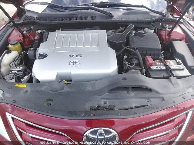 4T1BK3EK8BU623520 - 2011 TOYOTA CAMRY SE/LE/XLE წითელი ფოტო 10