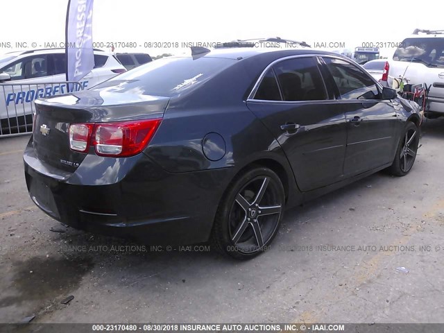 1G11B5SLXFF114069 - 2015 CHEVROLET MALIBU LS ნაცრისფერი ფოტო 4