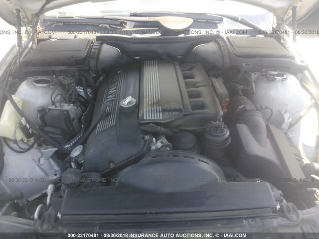 WBADT43443G024423 - 2003 BMW 525 I AUTOMATIC SILVER photo 10