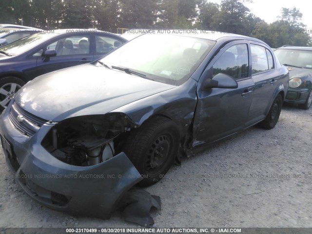 1G1AL55FX77376110 - 2007 CHEVROLET COBALT LT BLUE photo 2