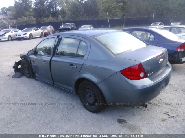 1G1AL55FX77376110 - 2007 CHEVROLET COBALT LT BLUE photo 3