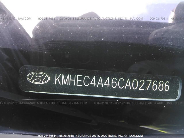 KMHEC4A46CA027686 - 2012 HYUNDAI SONATA HYBRID Light Blue photo 9