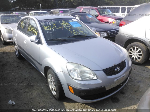 KNADE123X76240208 - 2007 KIA RIO LX/SX GRAY photo 6