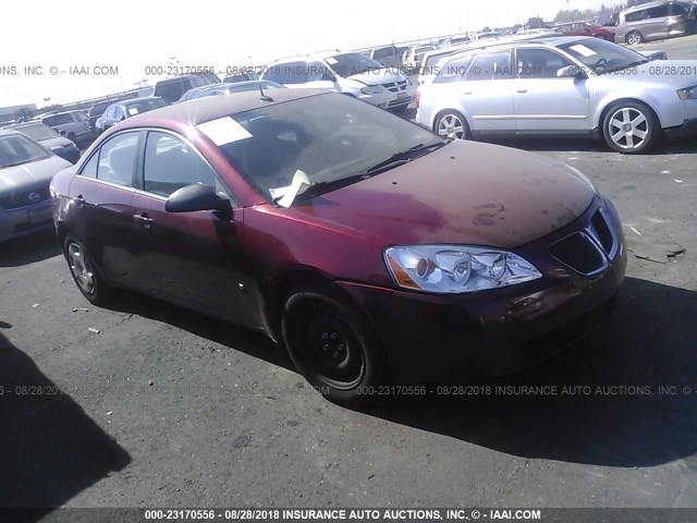 1G2ZF57B284175644 - 2008 PONTIAC G6 VALUE LEADER/BASE BURGUNDY photo 1
