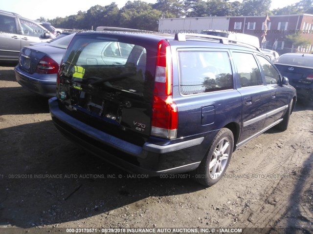 YV1SW59V742421432 - 2004 VOLVO V70 FWD BLUE photo 4