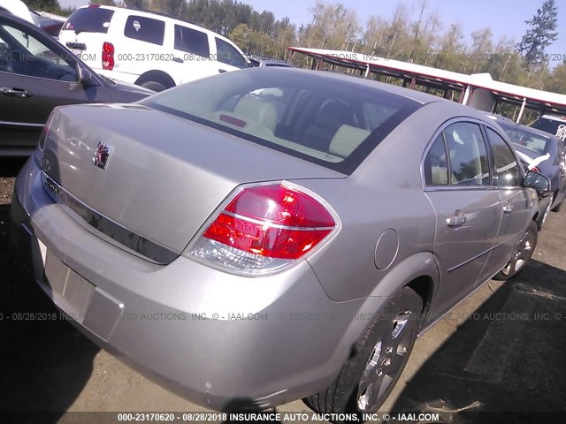 1G8ZS57N67F274997 - 2007 SATURN AURA XE SILVER photo 4