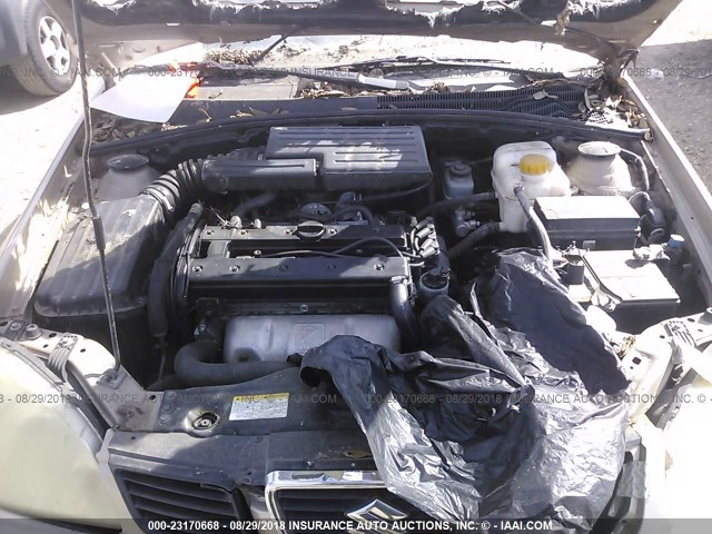 KL5JD56Z85K095873 - 2005 SUZUKI FORENZA S GOLD photo 10