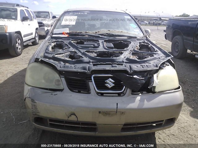 KL5JD56Z85K095873 - 2005 SUZUKI FORENZA S GOLD photo 6