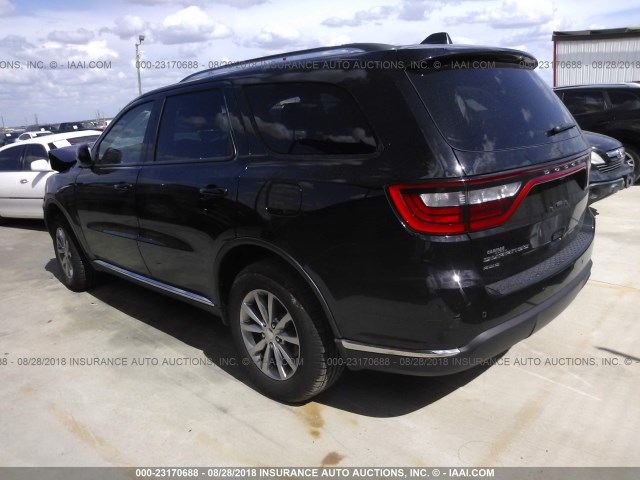 1C4RDJAG7HC766508 - 2017 DODGE DURANGO SXT BLACK photo 3