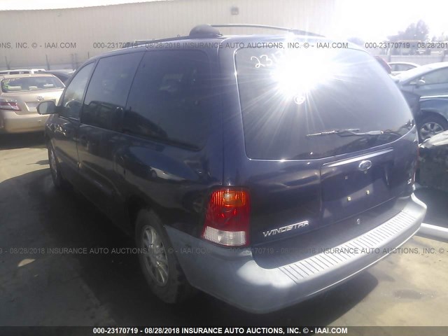 2FMZA514XXBA37905 - 1999 FORD WINDSTAR LX BLUE photo 3