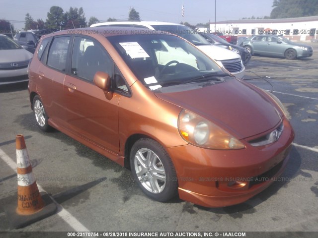 JHMGD376X7S055180 - 2007 HONDA FIT S 橙色 照片 1