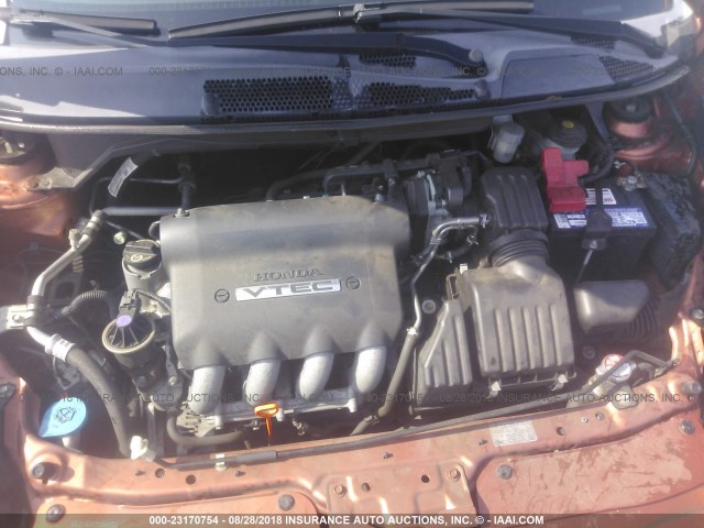 JHMGD376X7S055180 - 2007 HONDA FIT S 橙色 照片 10