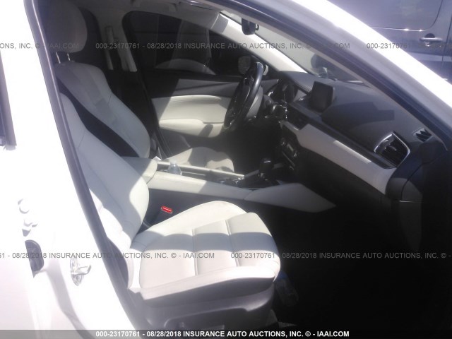 JM1GL1W56H1134161 - 2017 MAZDA 6 GRAND TOURING WHITE photo 5