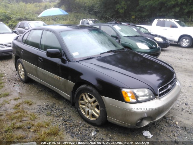 4S3BE686917207663 - 2001 SUBARU LEGACY OUTBACK LIMITED BLACK photo 1