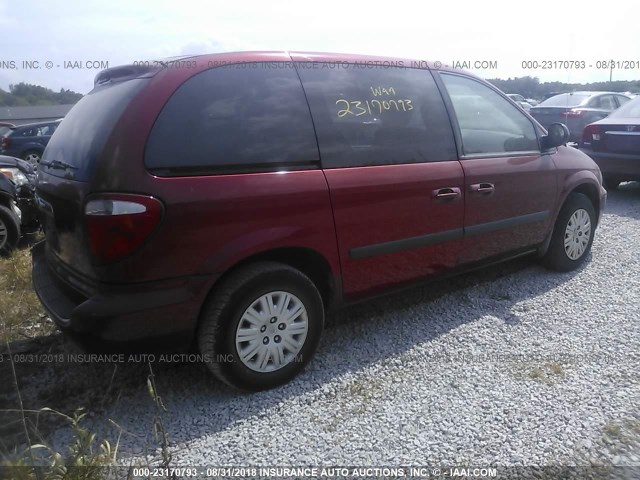 1A4GP45R36B656693 - 2006 CHRYSLER TOWN & COUNTRY  RED photo 4
