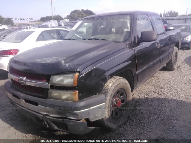 1GCEC19X87Z124039 - 2007 CHEVROLET SILVERADO C1500 CLASSIC BLACK photo 2