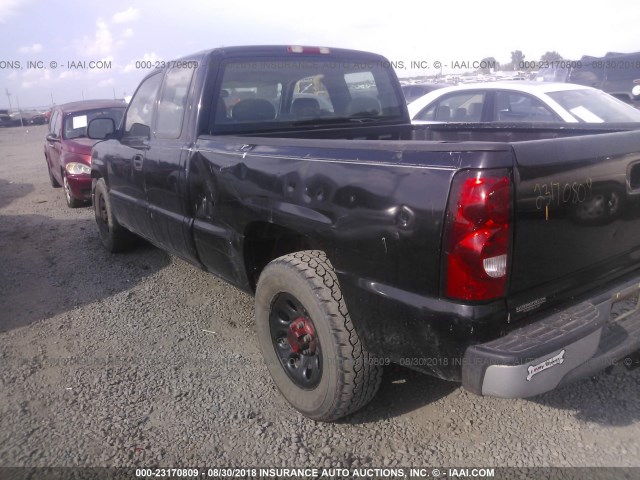 1GCEC19X87Z124039 - 2007 CHEVROLET SILVERADO C1500 CLASSIC BLACK photo 3