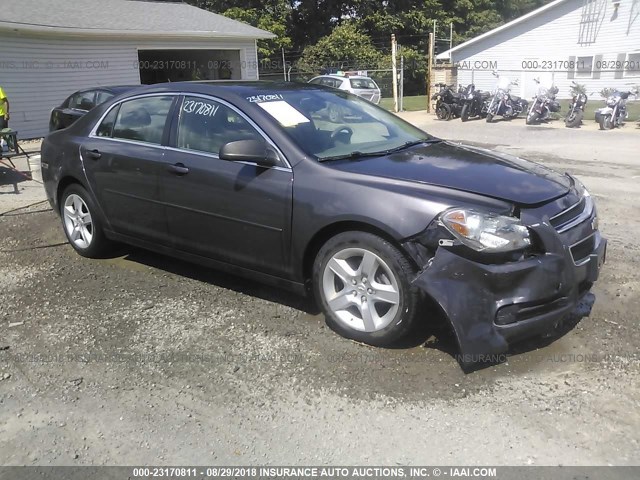 1G1ZB5EB8AF249422 - 2010 CHEVROLET MALIBU LS GRAY photo 1