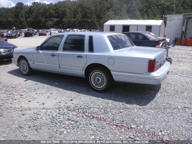 1LNLM81W6VY729207 - 1997 LINCOLN TOWN CAR EXECUTIVE Синий фото 3