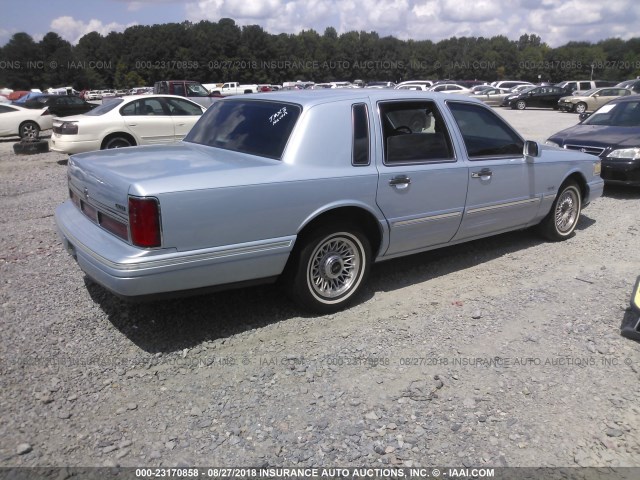 1LNLM81W6VY729207 - 1997 LINCOLN TOWN CAR EXECUTIVE Синий фото 4