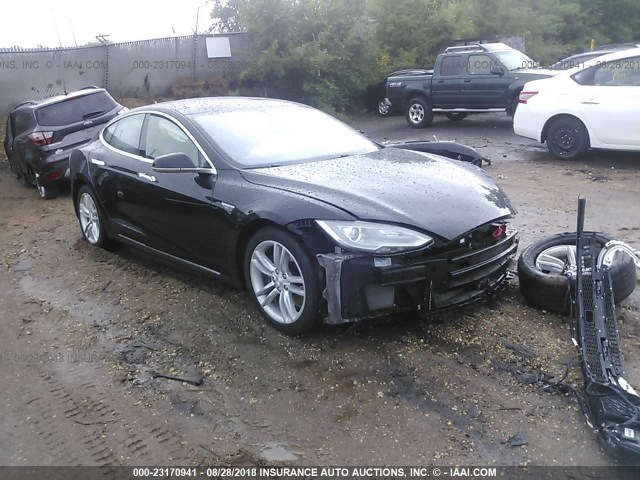 5YJSA1H13EFP61140 - 2014 TESLA MODEL S BLACK photo 1