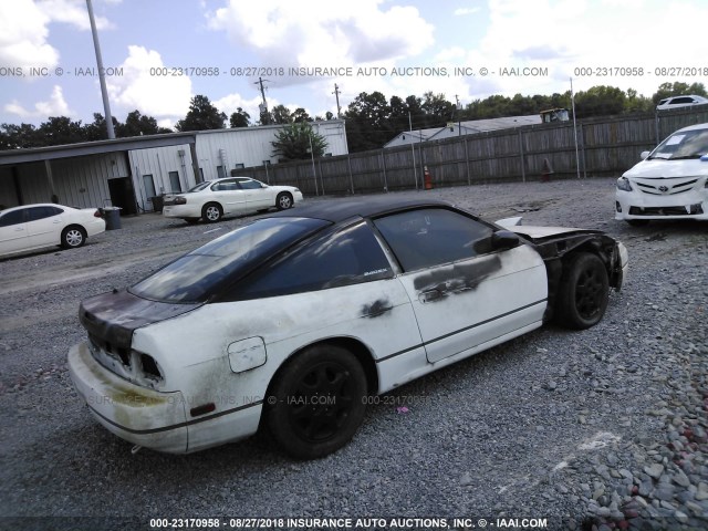 JN1MS36P8NW102591 - 1992 NISSAN 240SX WHITE photo 4