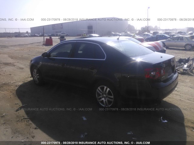 3VWEF71K07M150692 - 2007 VOLKSWAGEN JETTA WOLFSBURG 黑色 照片 3
