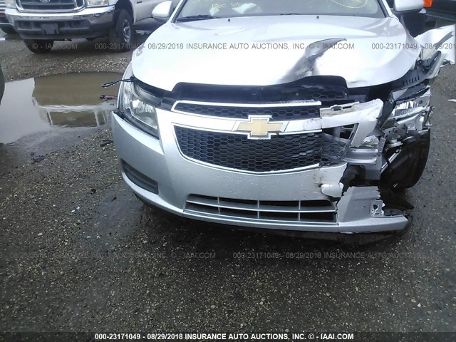 1G1PG5S99B7119655 - 2011 CHEVROLET CRUZE LT SILVER photo 6