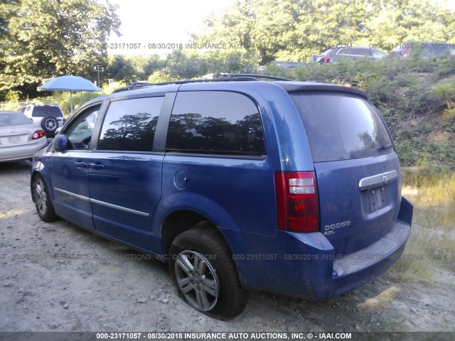 2D4RN6DX5AR372446 - 2010 DODGE GRAND CARAVAN CREW BLUE photo 3