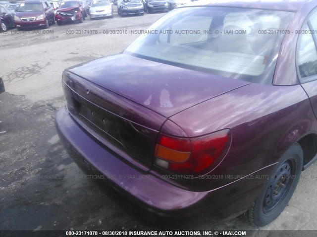 1G8ZH52822Z228655 - 2002 SATURN SL1 BURGUNDY photo 6