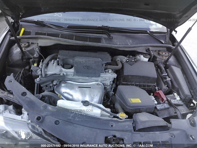 4T1BF1FK5CU087232 - 2012 TOYOTA CAMRY SE/LE/XLE შავი ფოტო 10